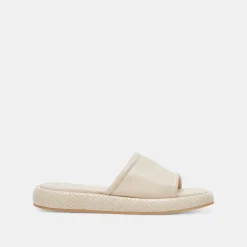 AISHA SANDALS IVORY LEATHER