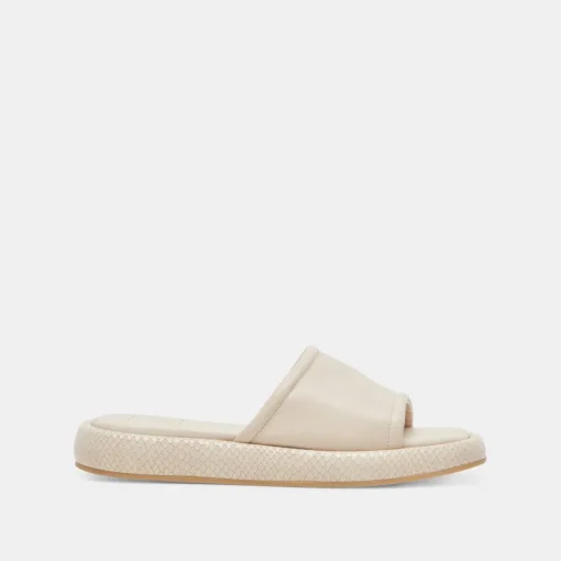 AISHA SANDALS IVORY LEATHER