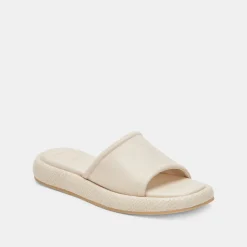 AISHA SANDALS IVORY LEATHER