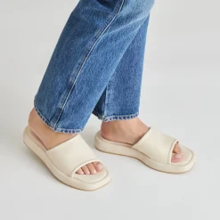 AISHA SANDALS IVORY LEATHER