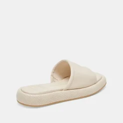 AISHA SANDALS IVORY LEATHER