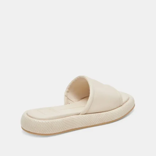 AISHA SANDALS IVORY LEATHER
