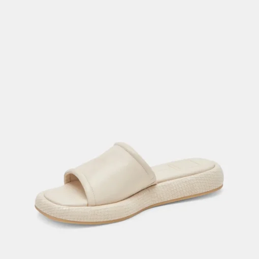AISHA SANDALS IVORY LEATHER