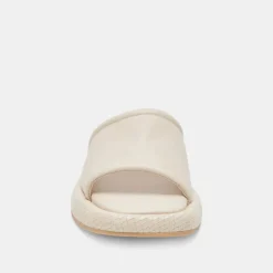 AISHA SANDALS IVORY LEATHER