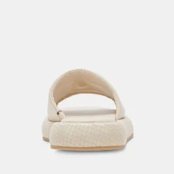 AISHA SANDALS IVORY LEATHER