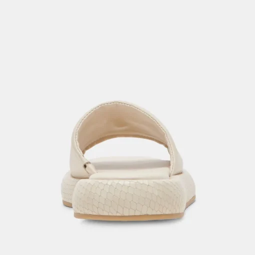 AISHA SANDALS IVORY LEATHER