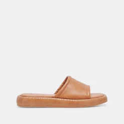 AISHA SANDALS TAN LEATHER