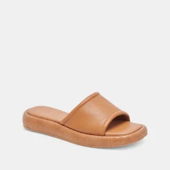 AISHA SANDALS TAN LEATHER