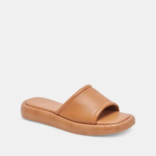 AISHA SANDALS TAN LEATHER