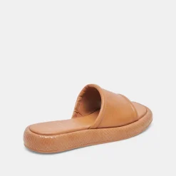 AISHA SANDALS TAN LEATHER