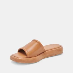 AISHA SANDALS TAN LEATHER