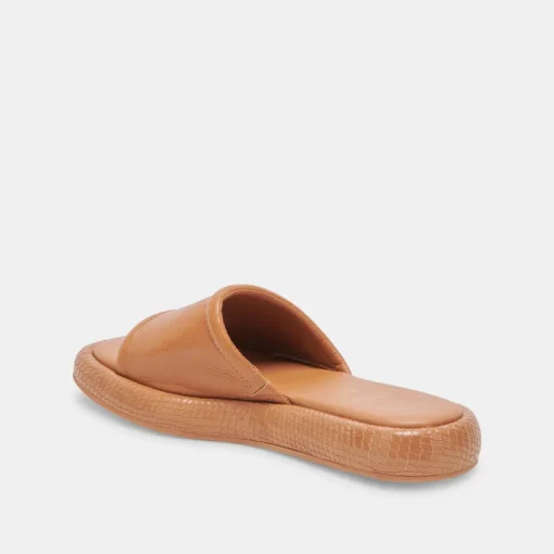 AISHA SANDALS TAN LEATHER