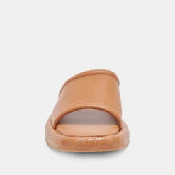 AISHA SANDALS TAN LEATHER