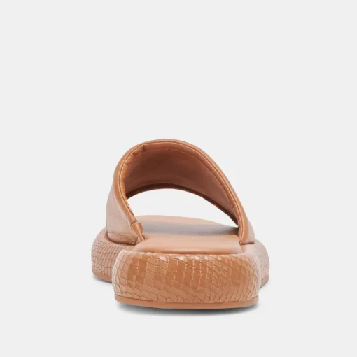 AISHA SANDALS TAN LEATHER