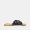 ALONZO SANDALS ONYX RAFFIA