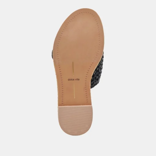 ALONZO SANDALS ONYX RAFFIA