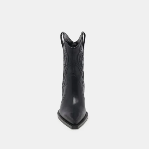 ANGEL BOOTIES BLACK LEATHER