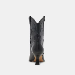 ANGEL BOOTIES BLACK LEATHER