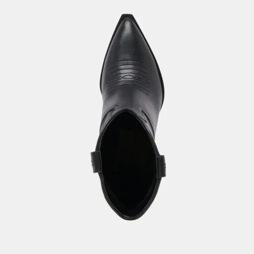 ANGEL BOOTIES BLACK LEATHER