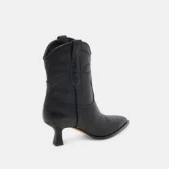 ANGEL BOOTIES BLACK LEATHER