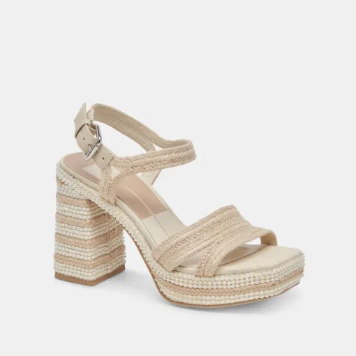 ANIRA PEARL HEELS IVORY PEARLS