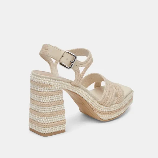 ANIRA PEARL HEELS IVORY PEARLS