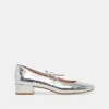 ARDIEN HEELS SILVER CRINKLE PATENT