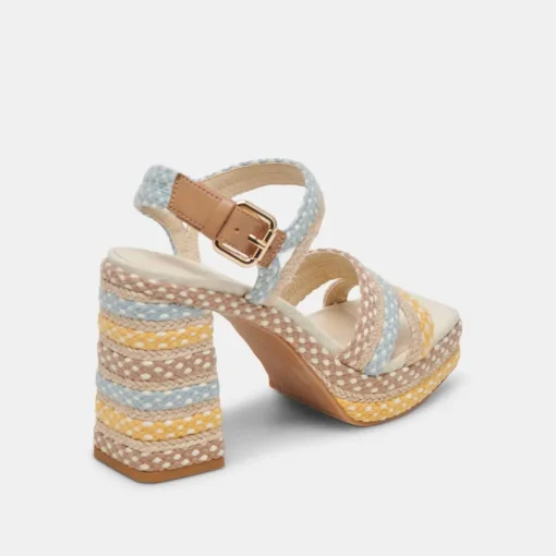 ARNELA HEELS CITRUS MULTI WOVEN