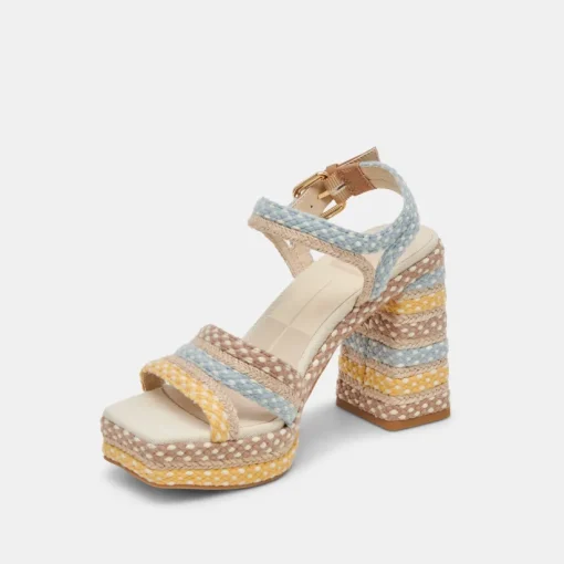 ARNELA HEELS CITRUS MULTI WOVEN