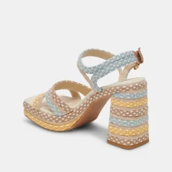 ARNELA HEELS CITRUS MULTI WOVEN