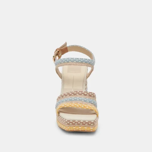 ARNELA HEELS CITRUS MULTI WOVEN