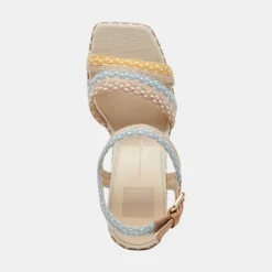 ARNELA HEELS CITRUS MULTI WOVEN