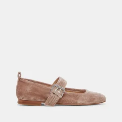 ARORA BALLET FLATS ROSE VELVET
