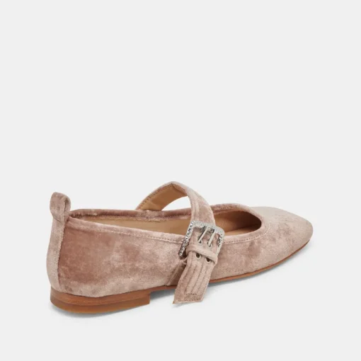 ARORA BALLET FLATS ROSE VELVET