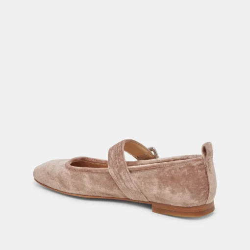 ARORA BALLET FLATS ROSE VELVET