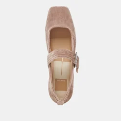 ARORA BALLET FLATS ROSE VELVET