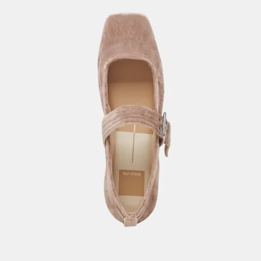 ARORA BALLET FLATS ROSE VELVET