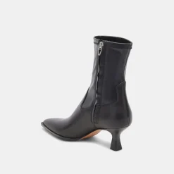ARYA WIDE CALF BOOTS BLACK LEATHER