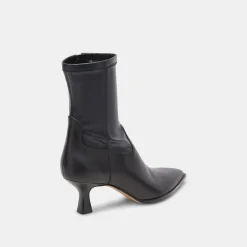 ARYA WIDE CALF BOOTS BLACK LEATHER