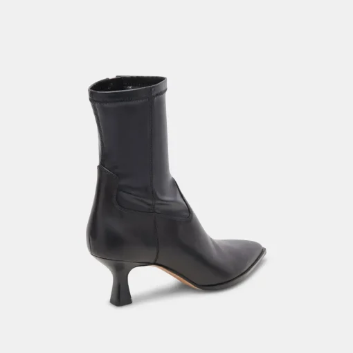 ARYA WIDE CALF BOOTS BLACK LEATHER
