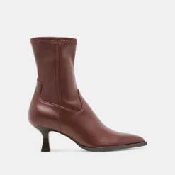 ARYA WIDE CALF BOOTS CHOCOLATE LEATHER