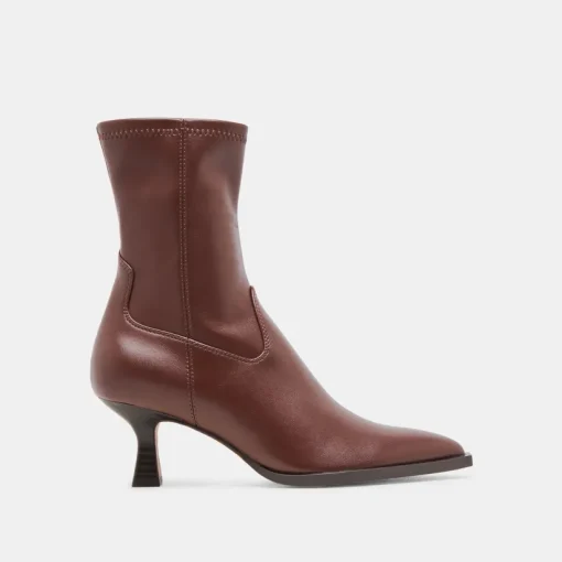 ARYA WIDE CALF BOOTS CHOCOLATE LEATHER