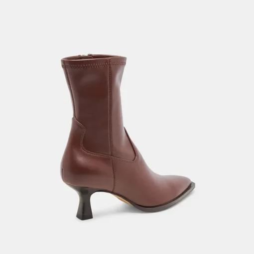 ARYA WIDE CALF BOOTS CHOCOLATE LEATHER
