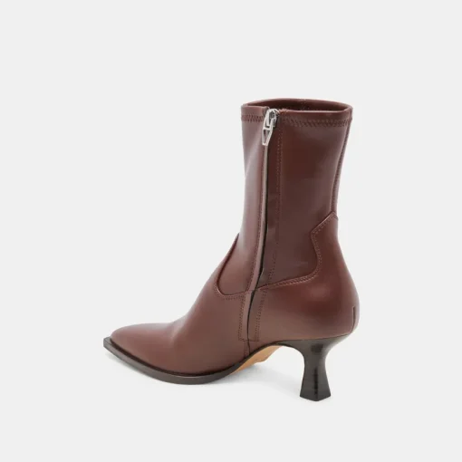 ARYA WIDE CALF BOOTS CHOCOLATE LEATHER