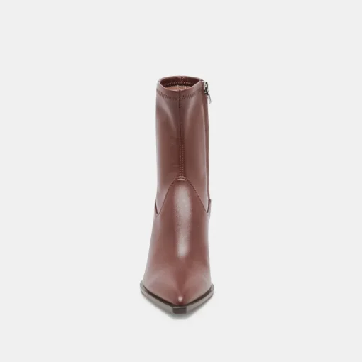 ARYA WIDE CALF BOOTS CHOCOLATE LEATHER