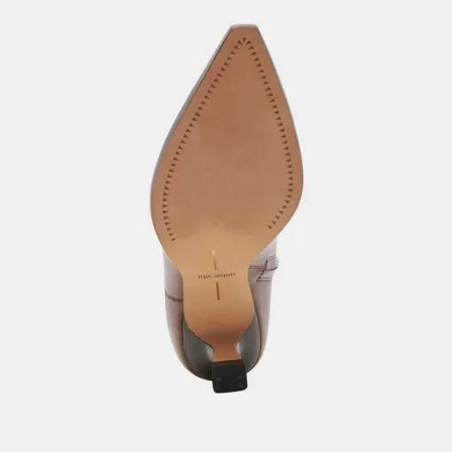 ARYA WIDE CALF BOOTS CHOCOLATE LEATHER