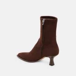 ARYA WIDE CALF BOOTS DK BROWN STELLA SUEDE