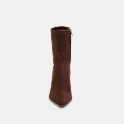 ARYA WIDE CALF BOOTS DK BROWN STELLA SUEDE