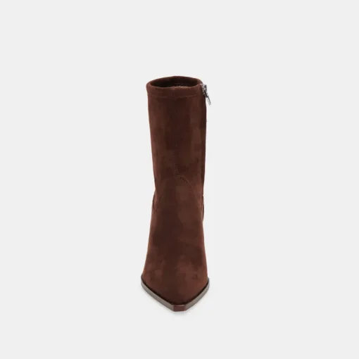 ARYA WIDE CALF BOOTS DK BROWN STELLA SUEDE