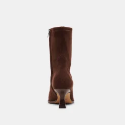ARYA WIDE CALF BOOTS DK BROWN STELLA SUEDE